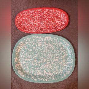 The pioneer women Speckled Oval Platters